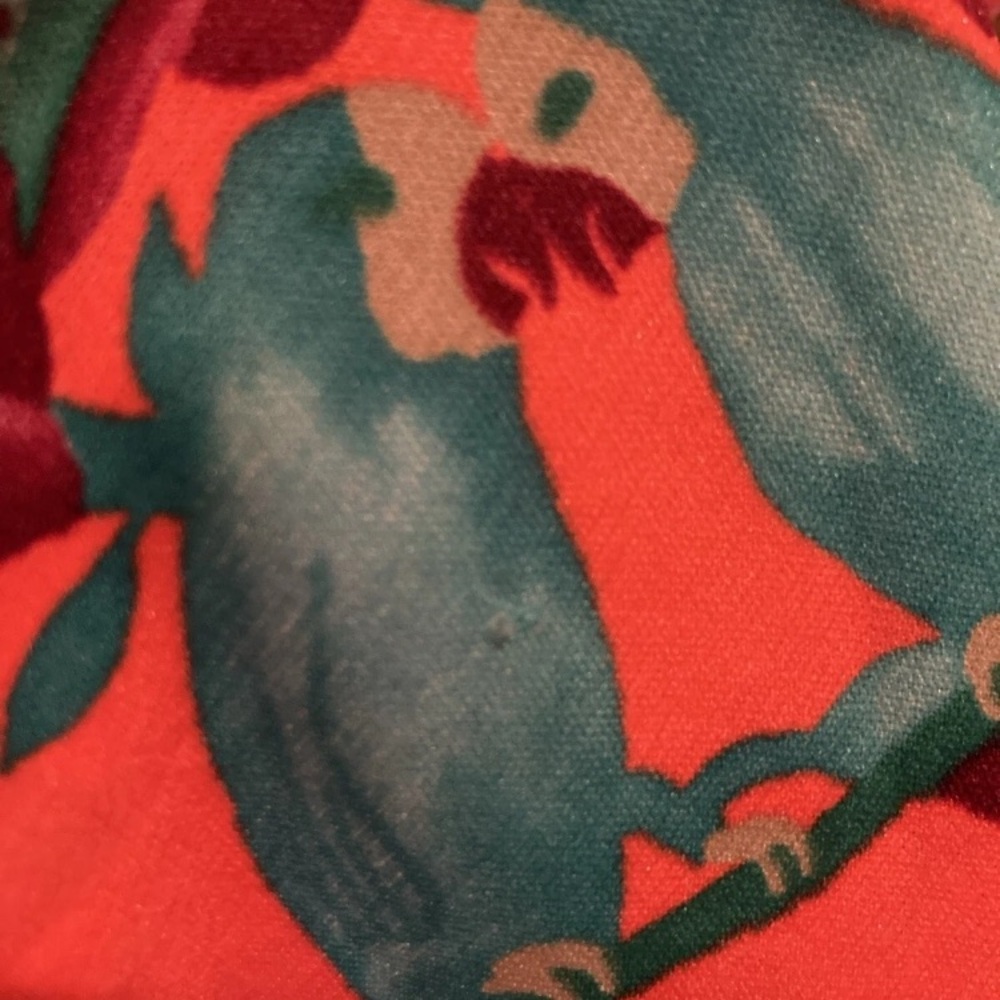3-15 Vintage Prynts By Bleeker Street Orange Dress 12 Parrrots Novelty Birds View 5